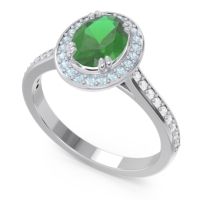 Halo Pave Oval Oni Ring