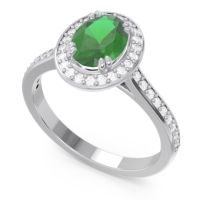 Halo Pave Oval Oni Ring