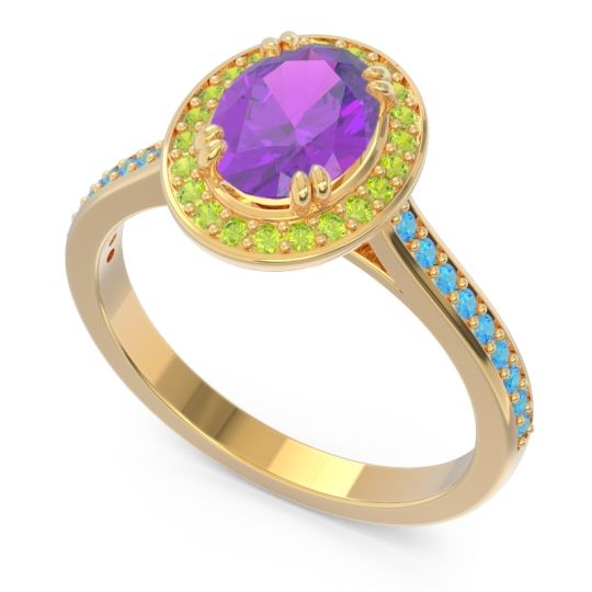 Halo Pave Oval Oni Ring