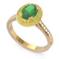 Halo Pave Oval Oni Ring