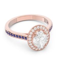 Halo Pave Oval Oni Ring