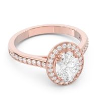 Halo Pave Oval Oni Ring