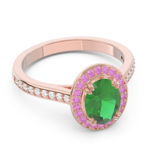 Halo Pave Oval Oni Ring