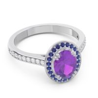 Halo Pave Oval Oni Ring