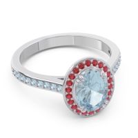Halo Pave Oval Oni Ring