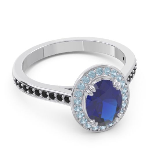 Halo Pave Oval Oni Ring