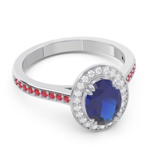 Halo Pave Oval Oni Ring