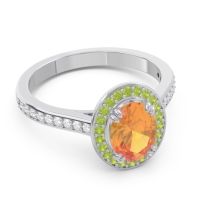 Halo Pave Oval Oni Ring