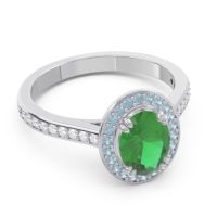 Halo Pave Oval Oni Ring