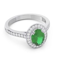 Halo Pave Oval Oni Ring