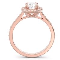 Halo Pave Oval Oni Ring