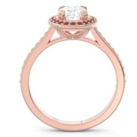 Halo Pave Oval Oni Ring
