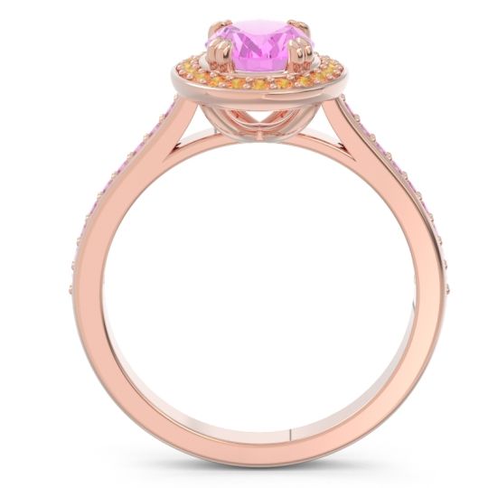 Halo Pave Oval Oni Ring