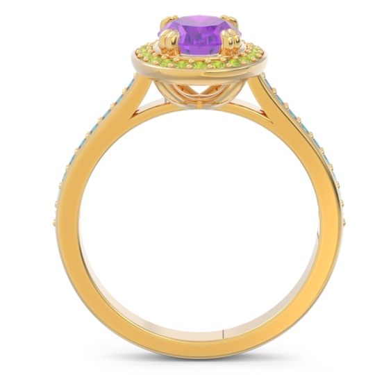 Halo Pave Oval Oni Ring