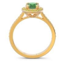 Halo Pave Oval Oni Ring