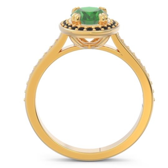 Halo Pave Oval Oni Ring