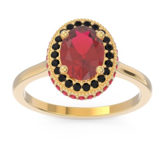 Halo Milgrain Pave Oval Dhanya Ring
