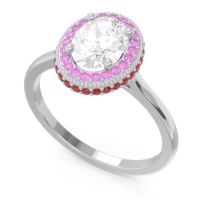 Halo Milgrain Pave Oval Dhanya Ring