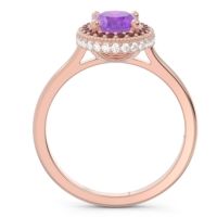 Halo Milgrain Pave Oval Dhanya Ring