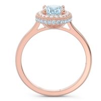 Halo Milgrain Pave Oval Dhanya Ring