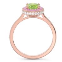 Halo Milgrain Pave Oval Dhanya Ring