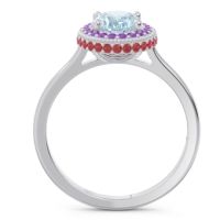 Halo Milgrain Pave Oval Dhanya Ring