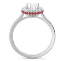 Halo Milgrain Pave Oval Dhanya Ring