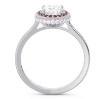 Halo Milgrain Pave Oval Dhanya Ring