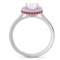 Halo Milgrain Pave Oval Dhanya Ring
