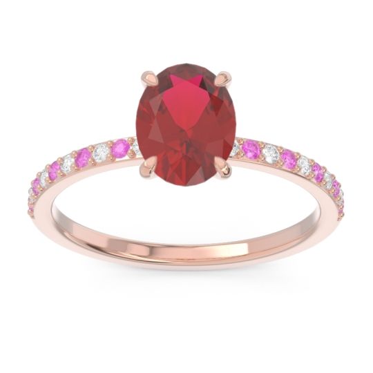Oval Pave Presya Ring