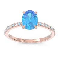 Oval Pave Presya Ring