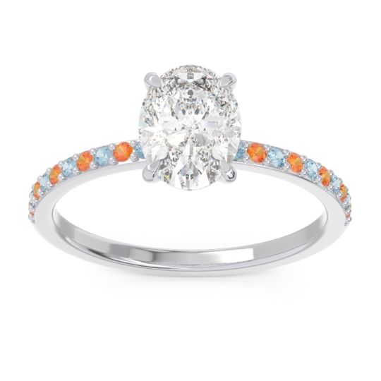 Oval Pave Presya Ring