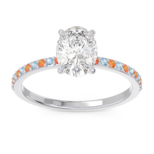 Oval Pave Presya Ring