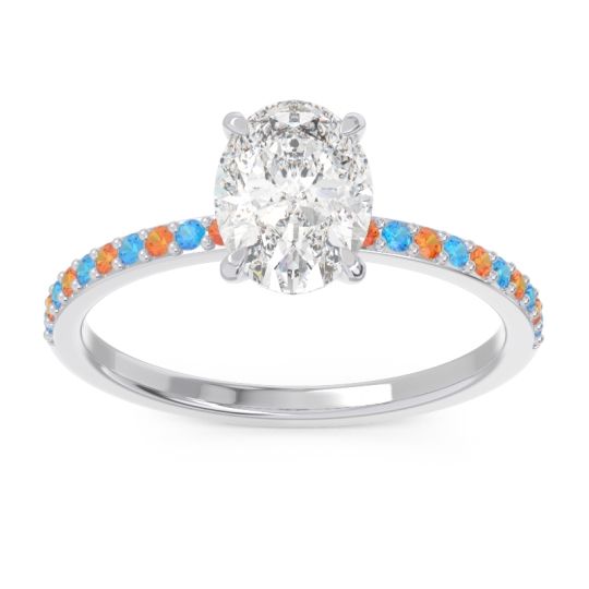 Oval Pave Presya Ring