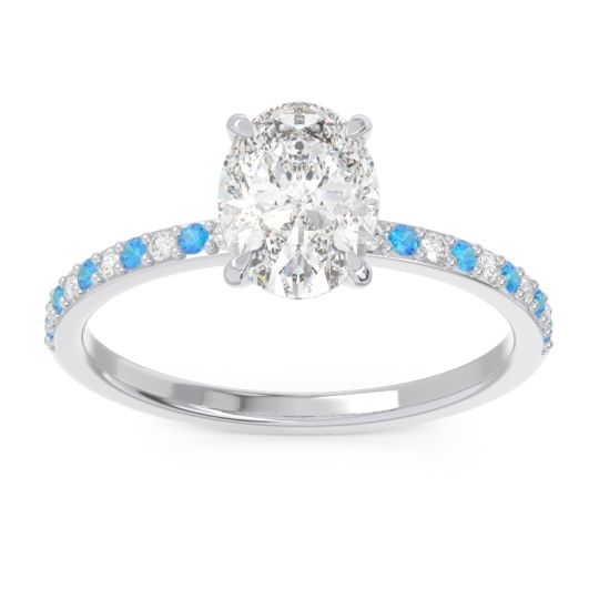 Oval Pave Presya Ring