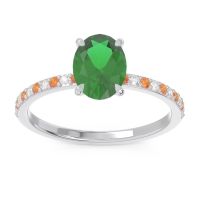 Oval Pave Presya Ring