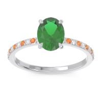 Oval Pave Presya Ring