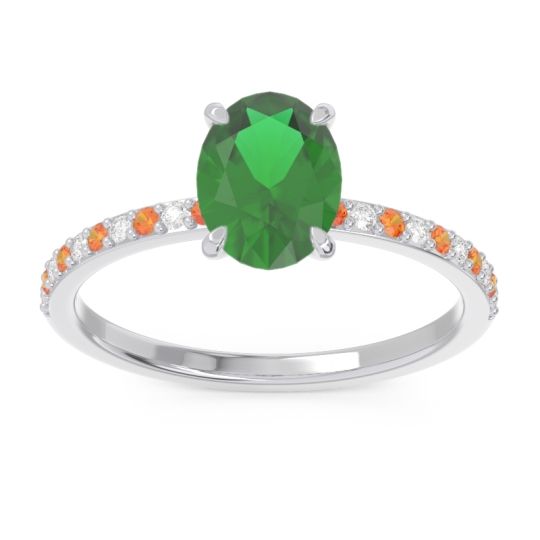 Oval Pave Presya Ring