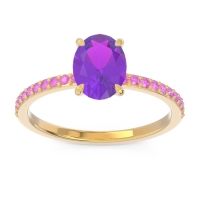 Oval Pave Presya Ring