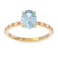 Oval Pave Presya Ring