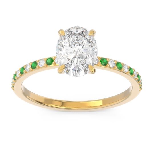 Oval Pave Presya Ring