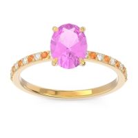 Oval Pave Presya Ring