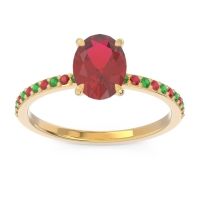 Oval Pave Presya Ring