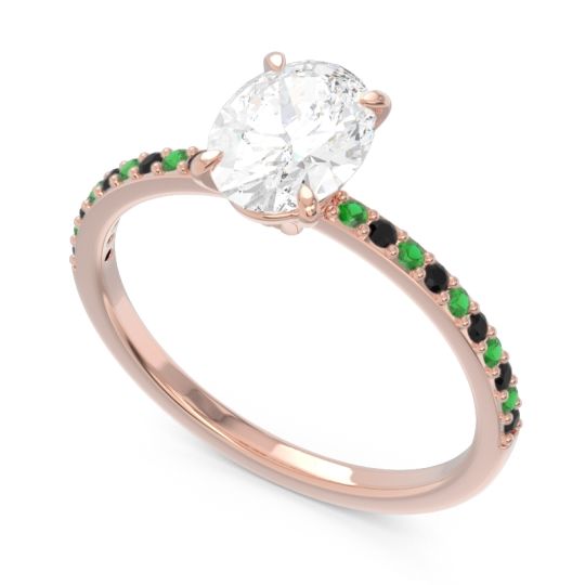 Oval Pave Presya Ring