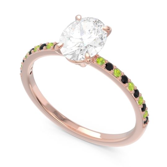 Oval Pave Presya Ring