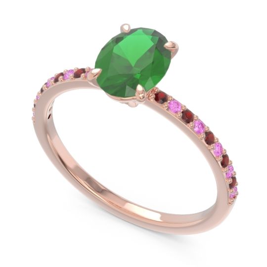Oval Pave Presya Ring
