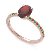 Oval Pave Presya Ring