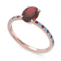 Oval Pave Presya Ring