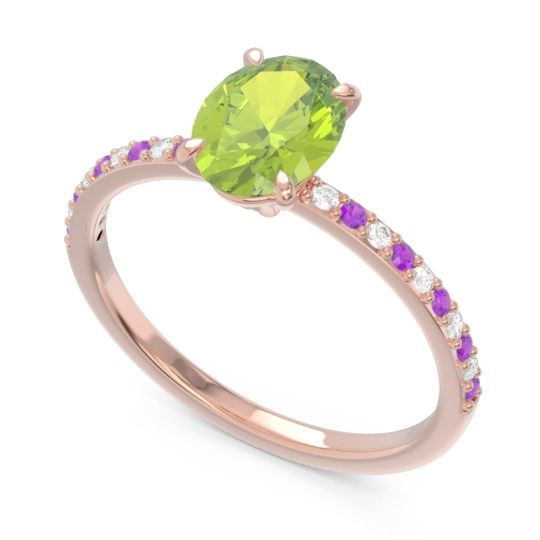 Oval Pave Presya Ring