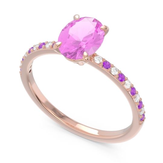 Oval Pave Presya Ring